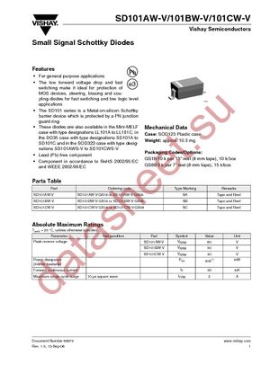 SD101AW-V-GS08 datasheet  
